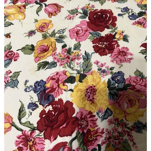 Set a four square cloth napkins floral bright summer spring farmhouse Boho LN - Picture 5 of 5